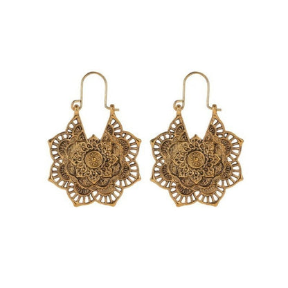 Boucles d'Oreilles Lotus Mandala