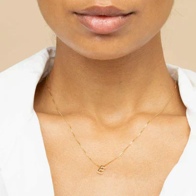 Collier initiale Lettre d'amour Doré