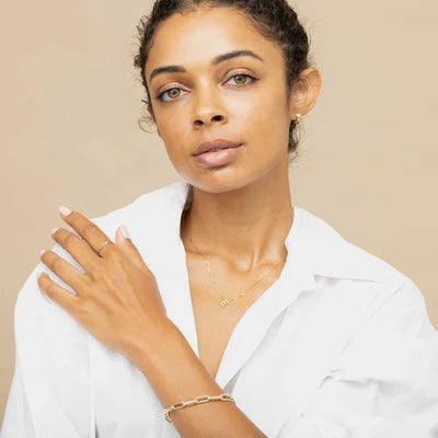 Collier initiale Lettre d'amour Doré