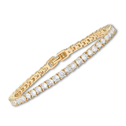 Bracelet tennis Doré