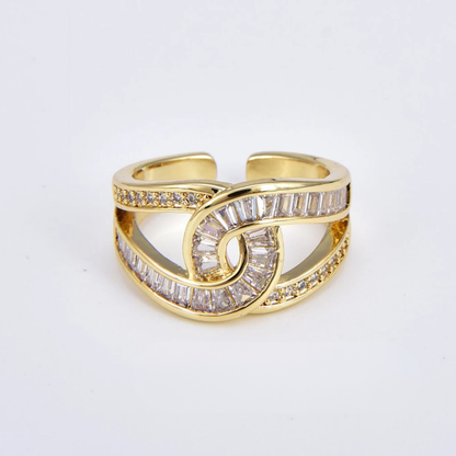 Marina - Bague Élégante Ajustable avec Nœud