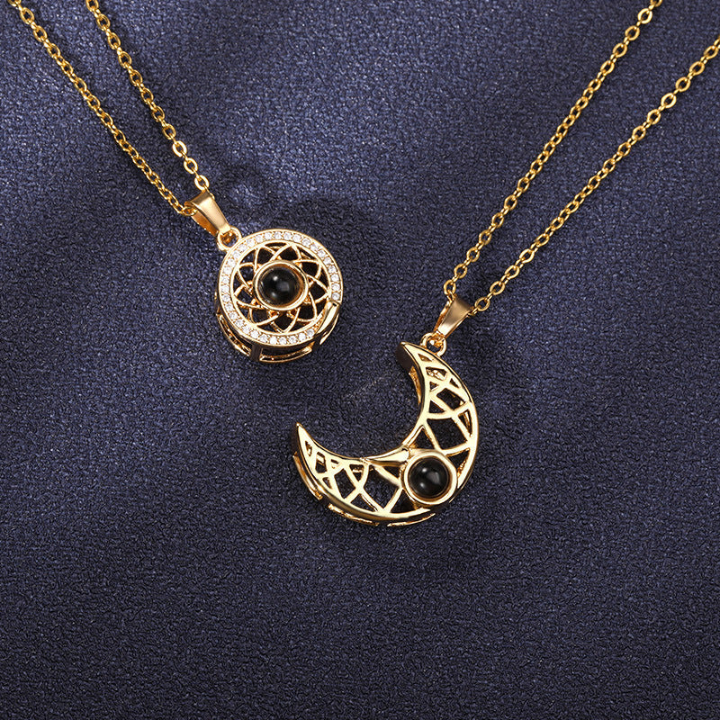 Collier 'Je t'aime jusqu'à la lune et retour'
