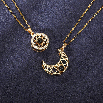 Collier 'Je t'aime jusqu'à la lune et retour'