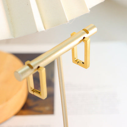 Boucles d'Oreilles Géométriques Dorées Terra