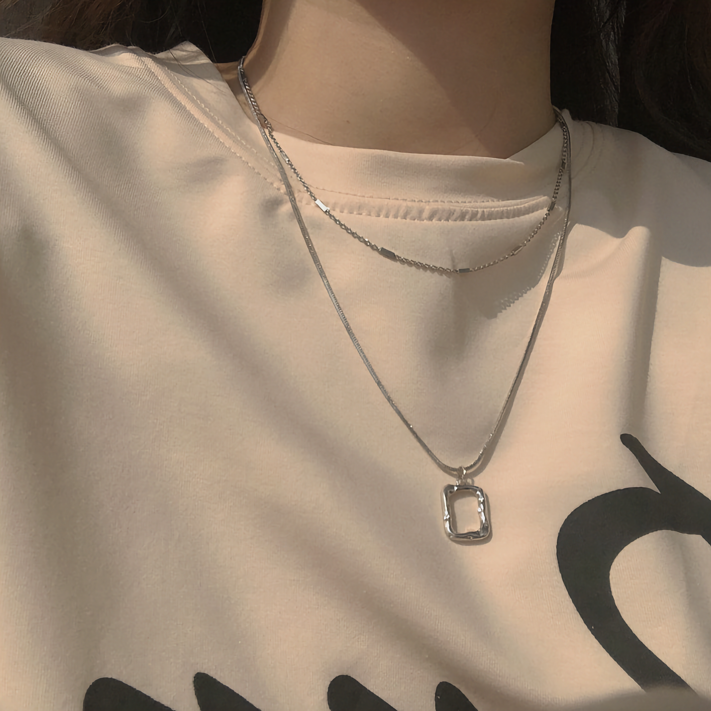 Collier chaîne superposé Abigail