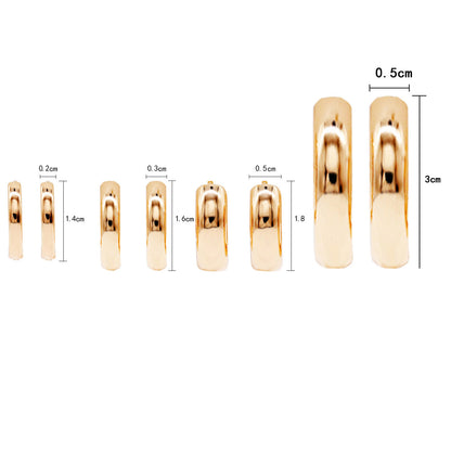 Boucles d'Oreilles à Clous Enlaçeurs Dorés Aurelia