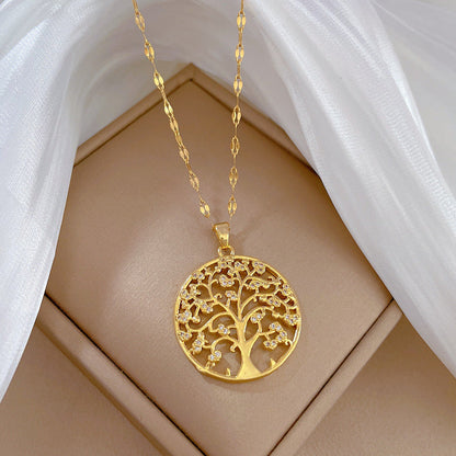 Collier Doré de l'Arbre de Vie Lilia