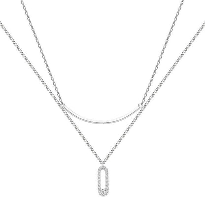 Collier de Cristaux Superposés Gia