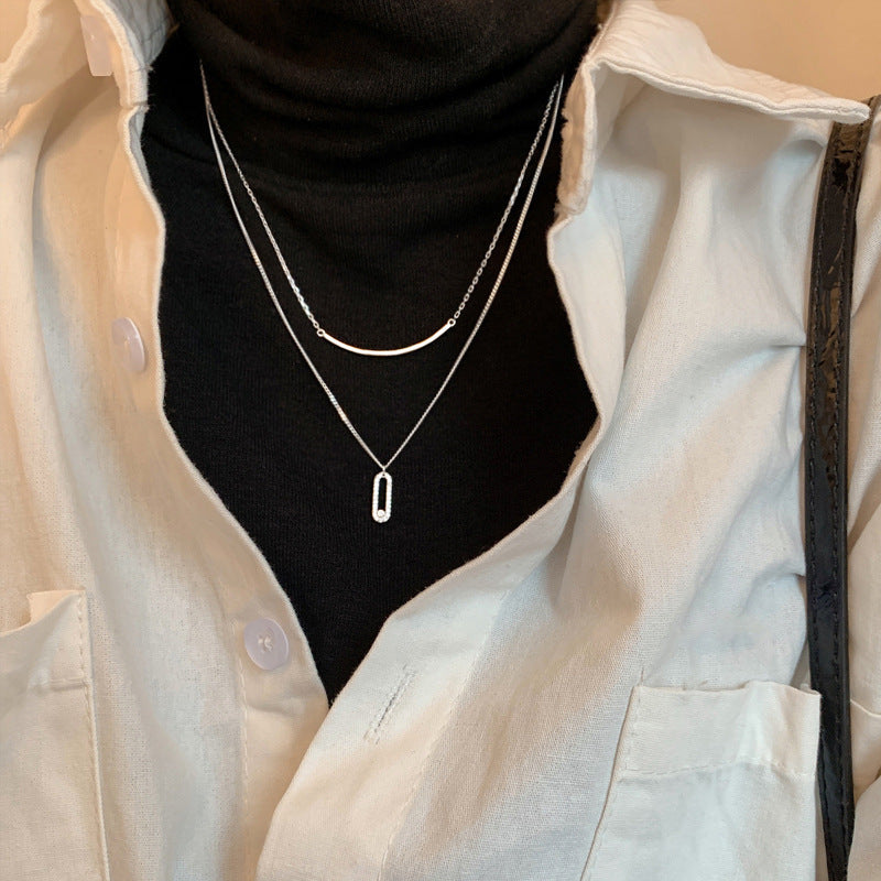 Collier de Cristaux Superposés Gia