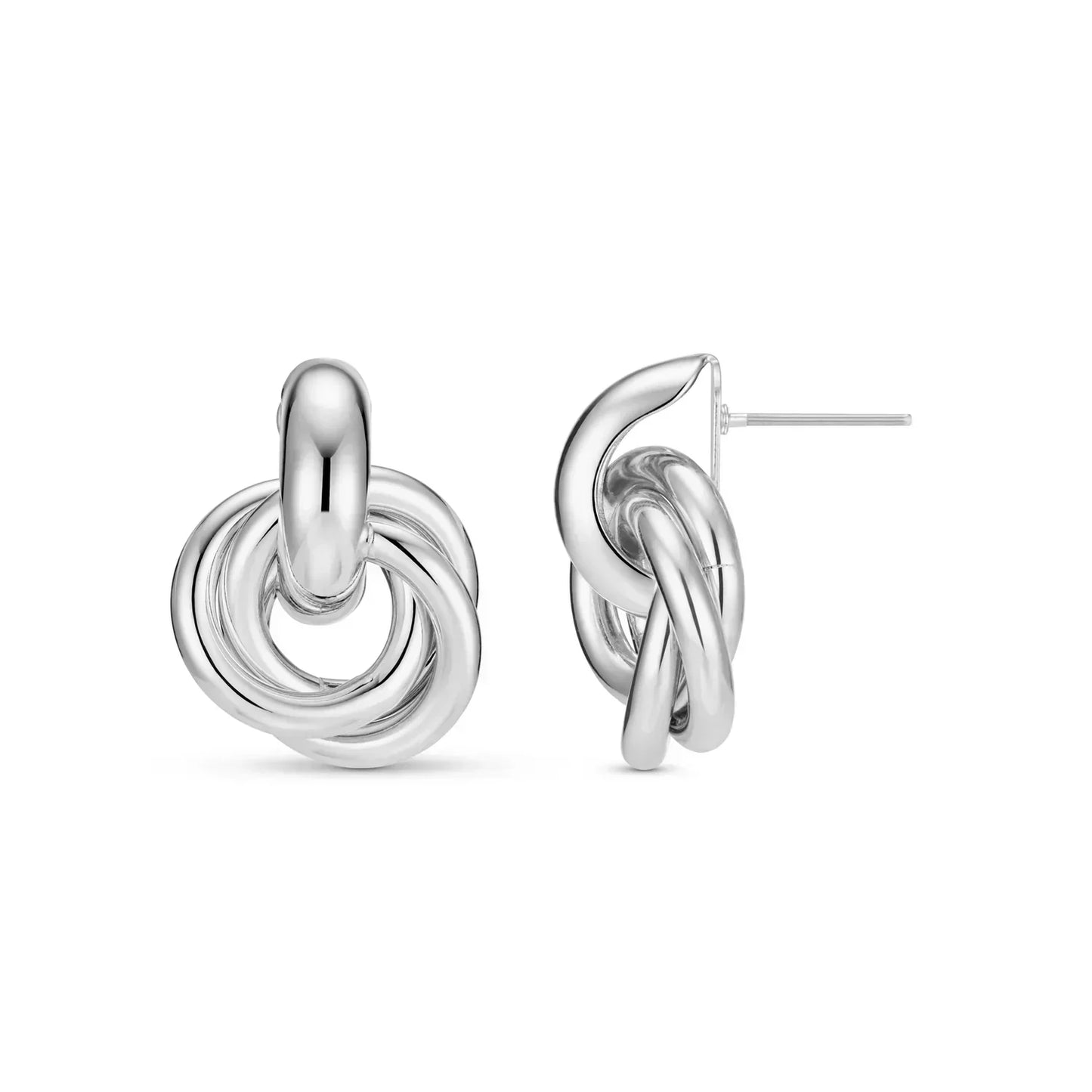 Boucles d'oreilles déclaration entrelacées