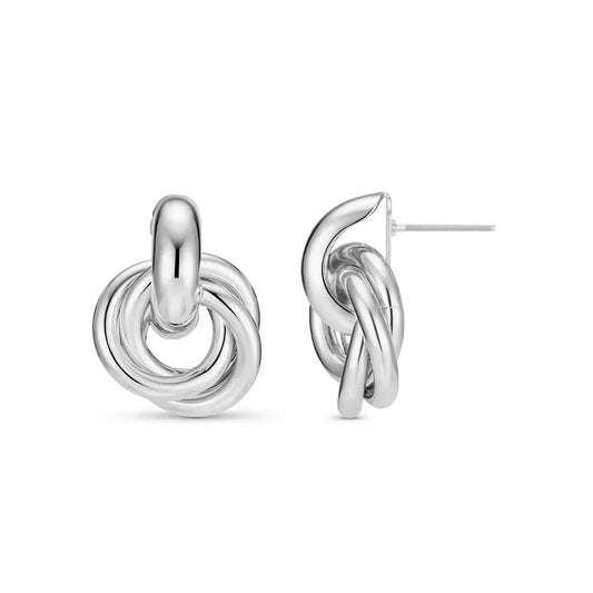 Boucles d'oreilles déclaration entrelacées