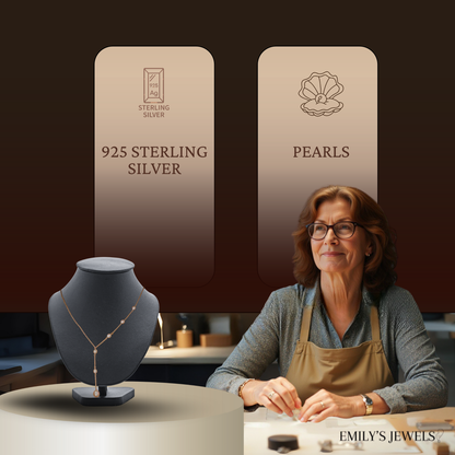 Valeria - Collier Vintage de Pendentif avec Perles