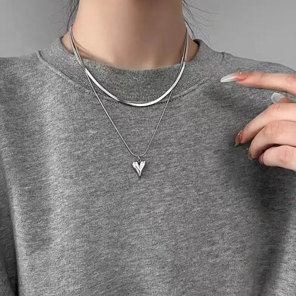 Collier d'Argent 925 avec Cœur Bohème