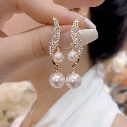 Boucles d'Oreilles de Perles en Or