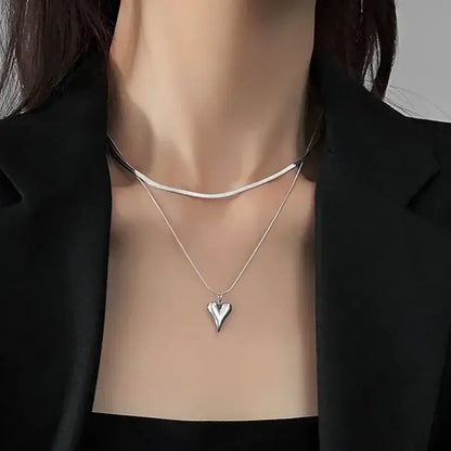 Collier d'Argent 925 avec Cœur Bohème
