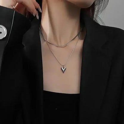 Collier d'Argent 925 avec Cœur Bohème