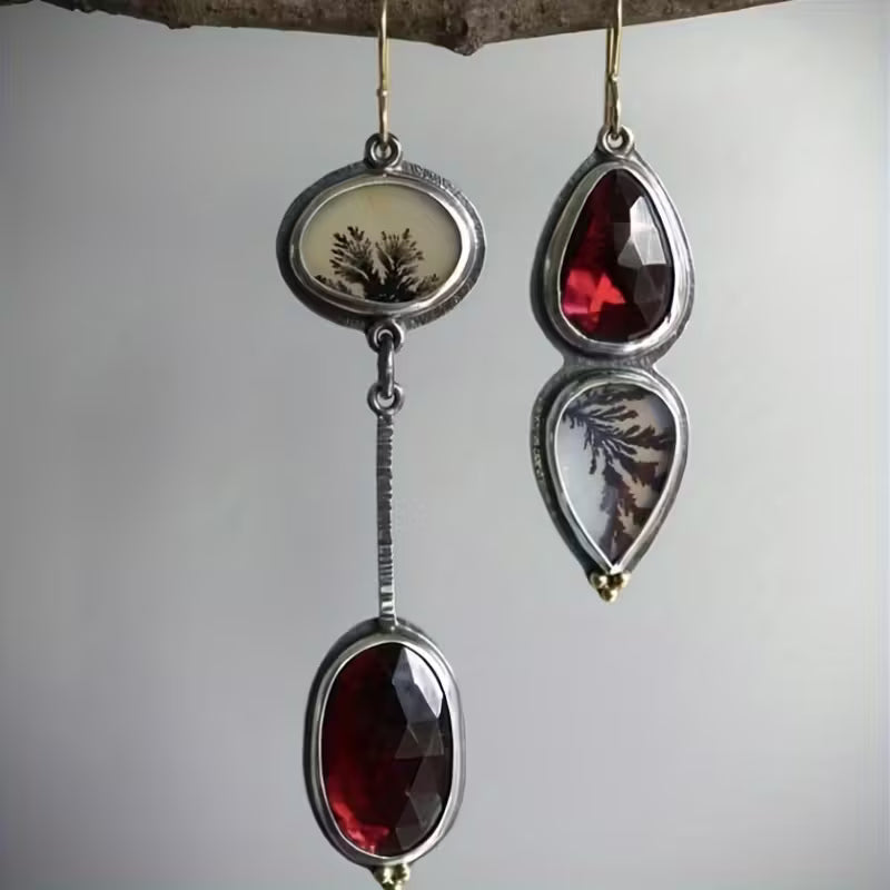 Boucles d'oreilles asymétriques vintage