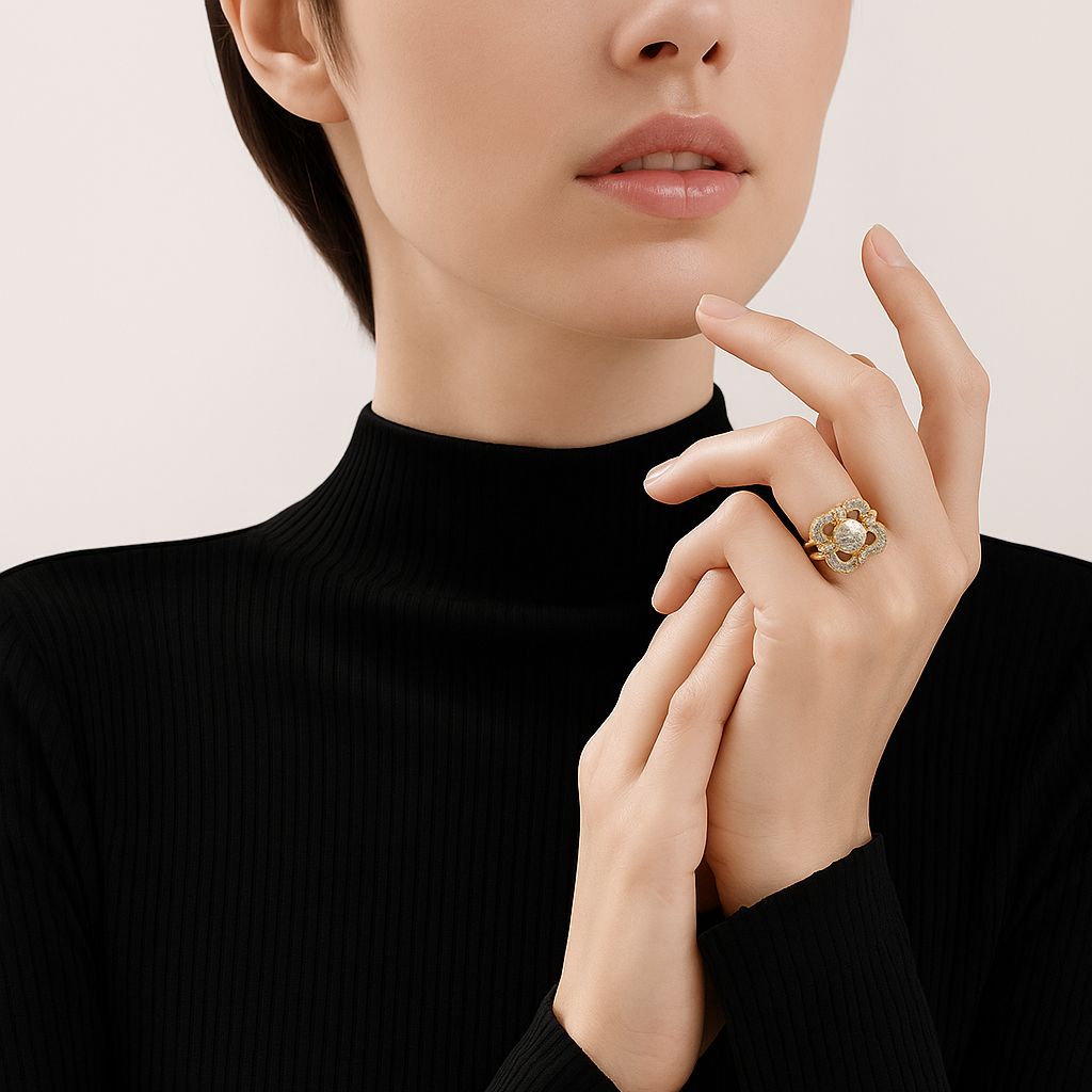 Bague Vintage en Or avec Zircon