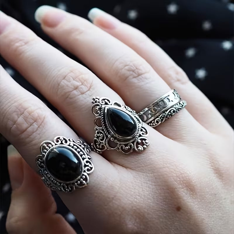 Set de 3 Bagues Gothiques