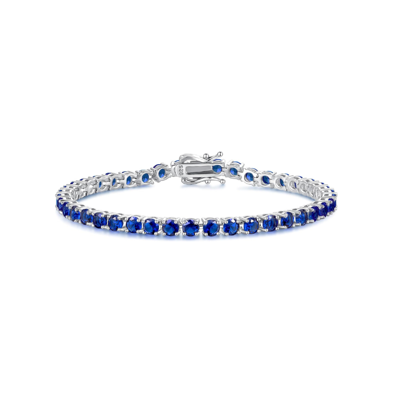 Bracelet tennis saphir