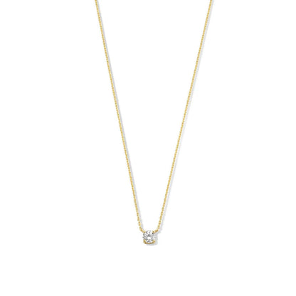 Collier pierre moissanite Cléa Doré