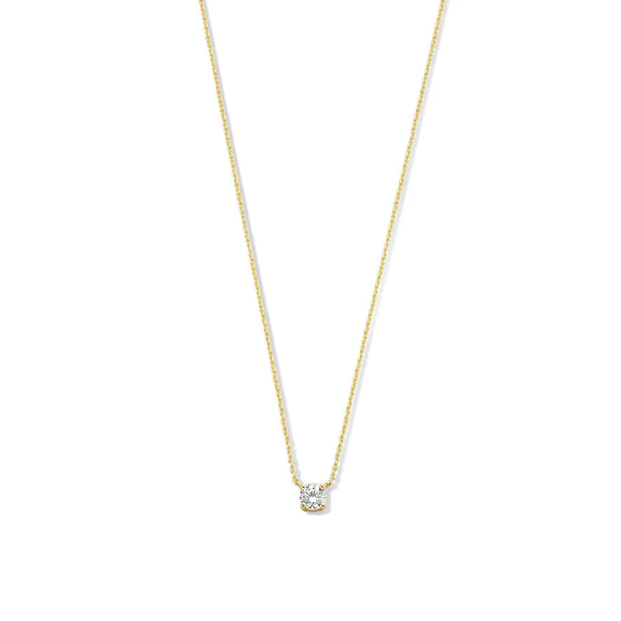 Collier de Pierre de Moissanite Cléa | Doré