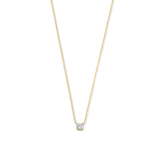 Collier de Pierre de Moissanite Cléa | Doré
