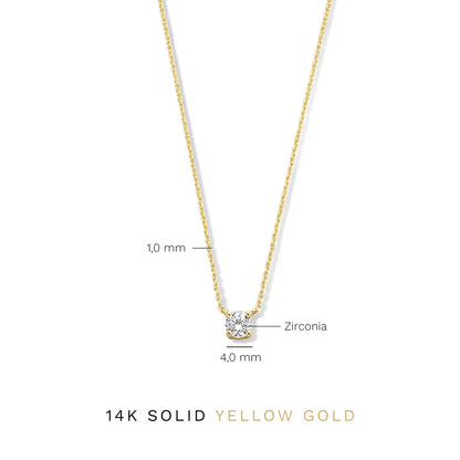 Collier pierre moissanite Cléa Doré