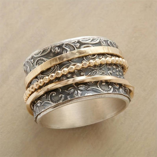 Bague en Or et Argent Ancien Vintage