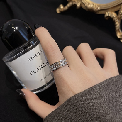 Bague Vintage Dorée avec Zircon