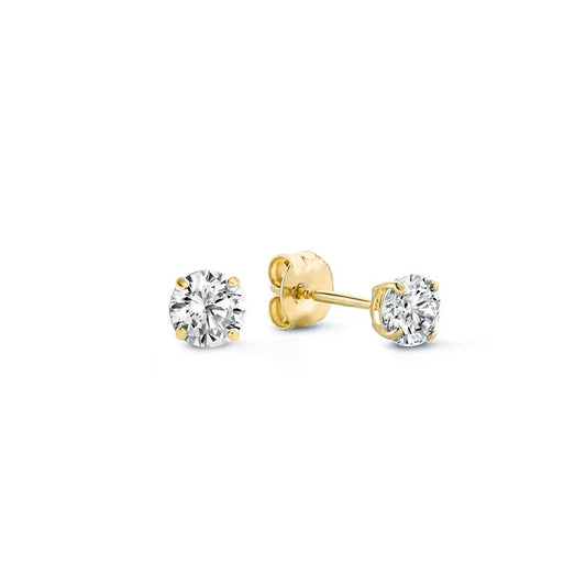 Boucles d'oreilles en pierre Larmes de Lune Dorées