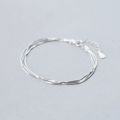 Bracelet Fin et Élégant d'Argent 925