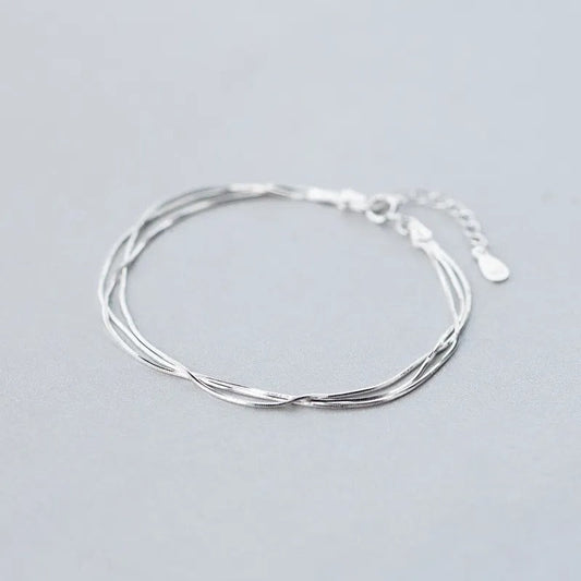 Bracelet Fin et Élégant d'Argent 925