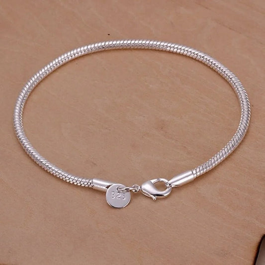 Bracelet Simple d'Argent 925 avec Support pour Bougie