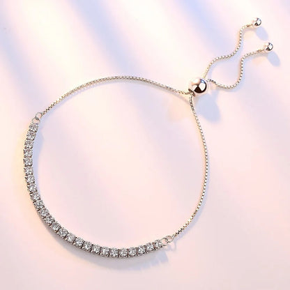 Belle Bracelet d'Argent 925 avec Zirconies