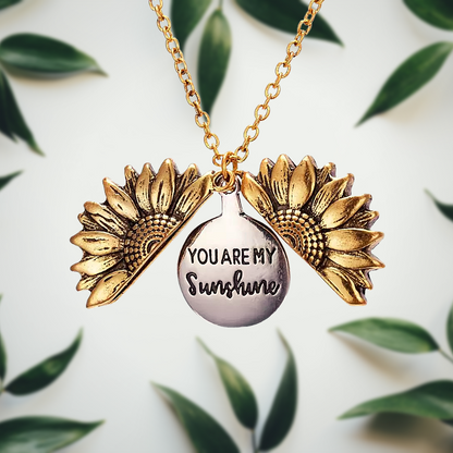 Pendentif tournesol plaqué argent