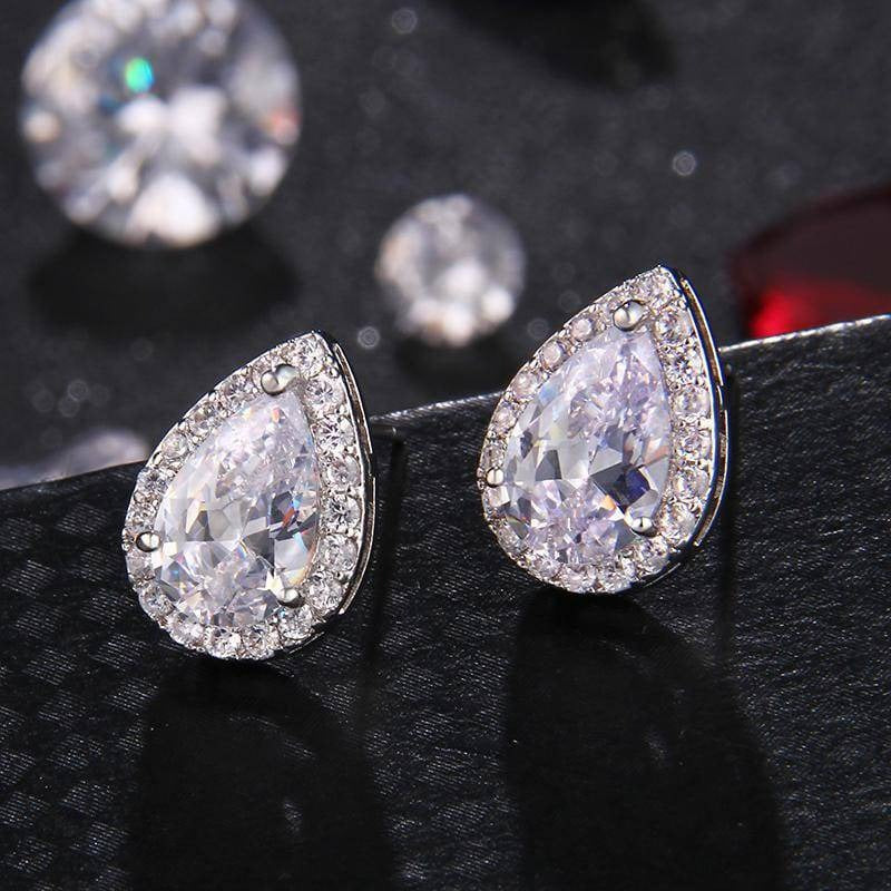 Boucles d'Oreilles en Forme de Poire Aria